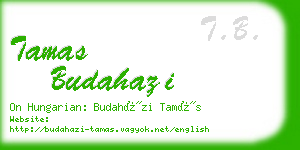 tamas budahazi business card